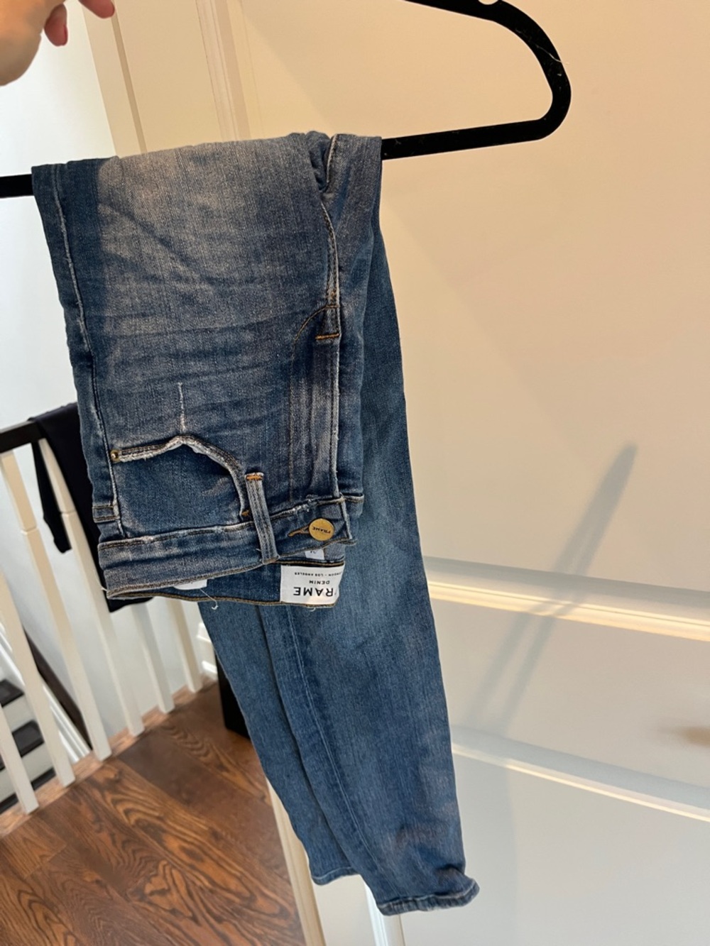 Frame Denim - “Le High Skinny” Jeans - Medium Blue Wash